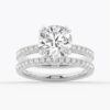 925 Sterling Silver Diamond Engagement Ring Solitaire Pave Accents - Image 18