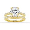 925 Sterling Silver Diamond Engagement Ring Solitaire Pave Accents - Image 24