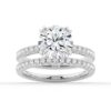 925 Sterling Silver Diamond Engagement Ring Solitaire Pave Accents - Image 26