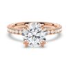 925 Sterling Silver Diamond Engagement Ring Solitaire Pave Accents - Image 3