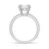 925 Sterling Silver Diamond Engagement Ring Solitaire Pave Accents - Image 6