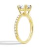 925 Sterling Silver Diamond Engagement Ring Solitaire Pave Accents - Image 7