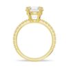 925 Sterling Silver Diamond Engagement Ring Solitaire Pave Accents - Image 9