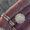 925 Sterling Silver Diamond Flower Disk Every Step Necklace - Image 3