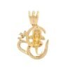 Diamond-inspired Ganesha pendant with clean detailed styling