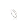 925 Sterling Silver Diamond Half Eternity Band - Image 3