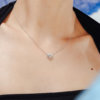 925 Sterling Silver Diamond Heart Necklace - Image 2