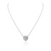 925 Sterling Silver Diamond Heart Necklace - Image 4
