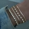 925 sterling silver bracelet finished with thick gold plating