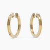 925 Sterling Silver Diamond Huggie Earrings - Image 7