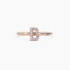 925 Sterling Silver Diamond Initial B Ring - Image 6