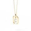 925 Sterling Silver Diamond Initial C Dangle Pendant Necklace - Image 2