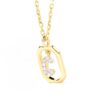 925 Sterling Silver Diamond Initial C Dangle Pendant Necklace - Image 4