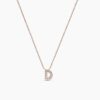 925 Sterling Silver Diamond Initial D Necklace - Image 6