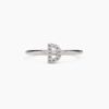 925 Sterling Silver Diamond Initial D Ring - Image 6