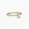 925 Sterling Silver Diamond Initial E Ring - Image 2