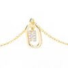 925 Sterling Silver Diamond Initial H Dangle Pendant Necklace - Image 4