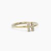 Sterling silver ring featuring premium CZ diamond accents