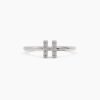 Slim 1.50mm band ring with polished finish