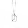 925 sterling silver J initial dangle pendant necklace with polished finish