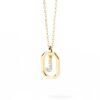 Sterling silver pendant necklace featuring a bezel-set premium CZ stone