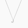 925 Sterling Silver Diamond Initial J Necklace - Image 5