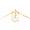 925 Sterling Silver Diamond Initial K Dangle Pendant Necklace - Image 4