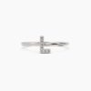 925 Sterling Silver Diamond Initial L Ring - Image 6