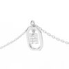 925 Sterling Silver Diamond Initial N Dangle Pendant Necklace - Image 3