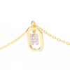 925 Sterling Silver Diamond Initial N Dangle Pendant Necklace - Image 4
