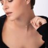 925 Sterling Silver Diamond Initial Necklace - Image 2