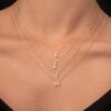 925 Sterling Silver Diamond Initial Necklace - Image 6