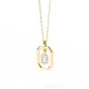 925 Sterling Silver Diamond Initial O Dangle Pendant Necklace - Image 2