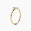 925 Sterling Silver Diamond Initial P Ring - Image 5