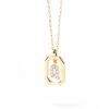 925 Sterling Silver Diamond Initial Q Dangle Pendant Necklace - Image 2