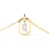 925 Sterling Silver Diamond Initial Q Dangle Pendant Necklace - Image 4