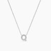 925 Sterling Silver necklace featuring a 7.3mm by 5.0mm Q initial
