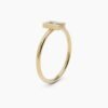 Sterling silver ring measuring 7.3mm by 5.0mm