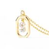 925 Sterling Silver Diamond Initial S Dangle Pendant Necklace - Image 4