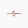 925 Sterling Silver Diamond Initial S Ring - Image 7