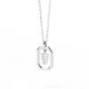 925 Sterling Silver Diamond Initial V Dangle Pendant Necklace