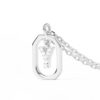 925 Sterling Silver Diamond Initial Y Dangle Pendant Necklace - Image 3