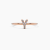 925 Sterling Silver Diamond Initial Y Ring - Image 7