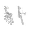 Sterling silver earrings with Premium CZ Diamond accents