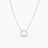 925 Sterling Silver Diamond Karma Circle Necklace - Image 4