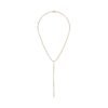 925 sterling silver lariat tennis necklace with diamond-inspired stones
