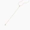 925 Sterling Silver Diamond Lariat Y Necklace