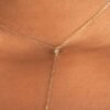 925 Sterling Silver Diamond Lariat Y Necklace - Image 3
