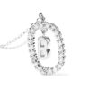 925 Sterling Silver Diamond Letter B Dangle Pendant Necklace - Image 3