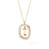 925 Sterling Silver Diamond Letter Z Dangle Pendant Necklace - Image 2
